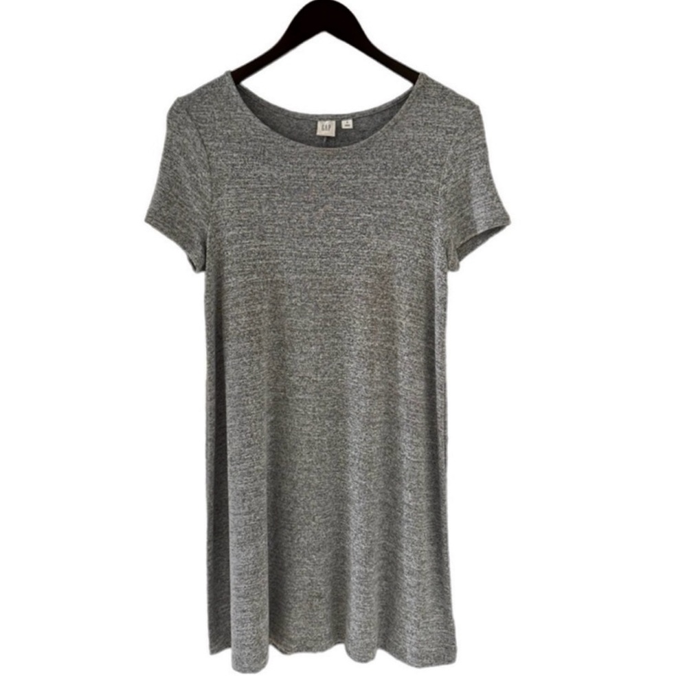 Gap Light Grey Softspun Short Sleeve Dress Size Small - Picture 3 of 6